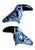 Mexican 1970s Tonalá Mexico Ceramic Blue Toucan Bird Figurine For Sale - Image 3 of 14