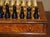 Vintage Burr Walnut Velvet Drawer Chessboard and Chess Set from Staunton, Set of 33 For Sale - Image 9 of 18