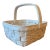 Vintage Woven Ceramic Handled Basket, Made in Italy For Sale