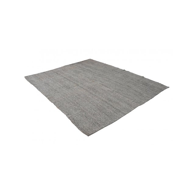 Mid-Century Modern Gray Vintage Turkish Kilim Rug - 6`9″ X 8`1″ For Sale - Image 3 of 6