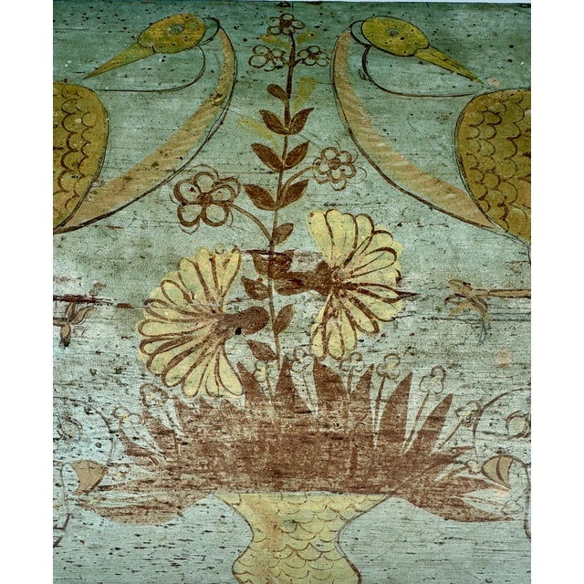 American Folk Art Blue Painted Storage Chest Circa 1820 For Sale - Image 13 of 18