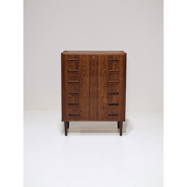 Chest of Drawers in Kingwood by Børge Seindal for P. Westergaard, Denmark, 1960s For Sale - Image 17 of 17