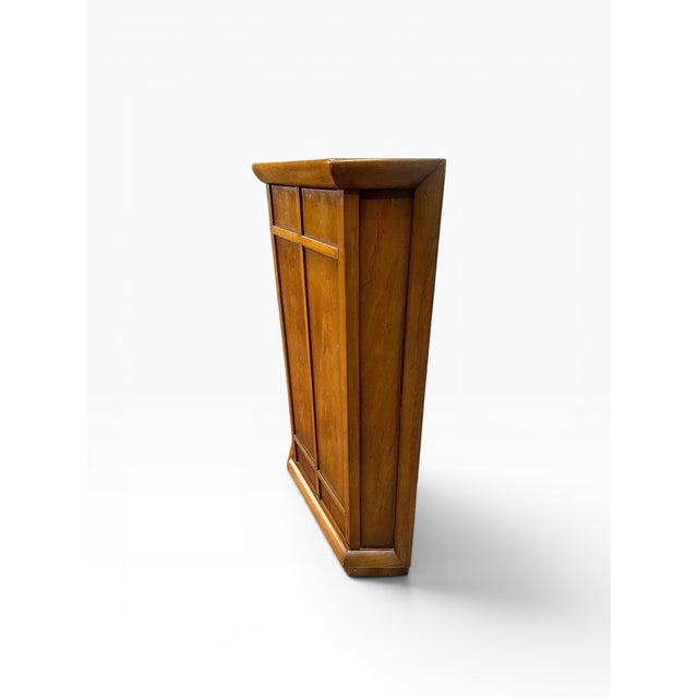 Wood 1960s John Van Koert for Drexel 2-Door Walnut Cabinet For Sale - Image 7 of 14