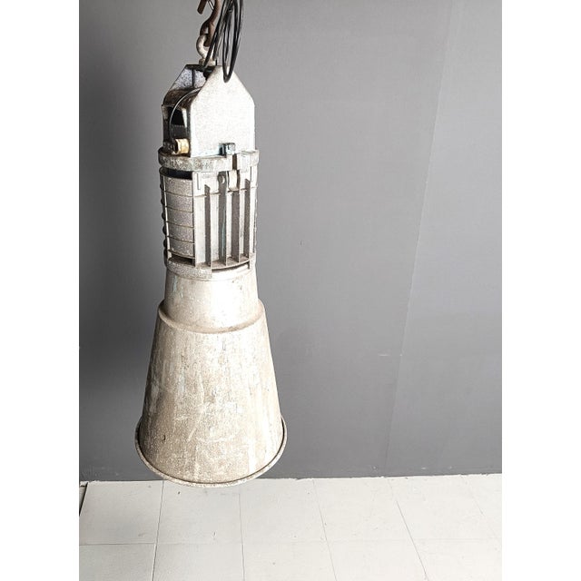 Large Industrial Pendant Lamp by Mazda, 1950s For Sale - Image 9 of 14