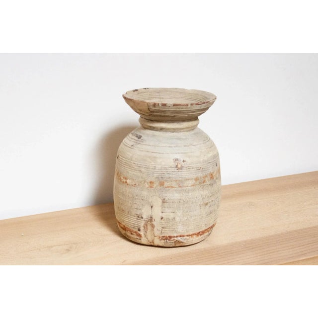 19th Century Nepal Wooden Milk Pot-Kuri For Sale - Image 5 of 9