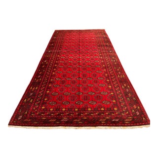Vintage Afghan Ersari Turkmen Bokhara Gallery Rug - 8'4" X 4'3" For Sale