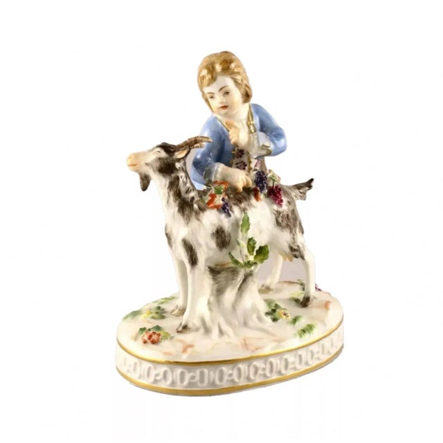 Boy with a Goat from Meissen For Sale - Image 6 of 6