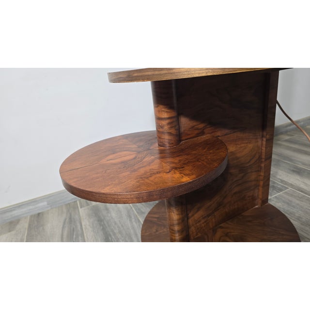 Wood Art Deco Floor Lamp in Wood For Sale - Image 7 of 13