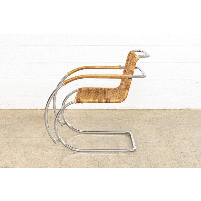 Mid Century Bauhaus Mr 20 Arm Chair by Mies Van Der Rohe for Stendig 1970s For Sale In Detroit - Image 6 of 10