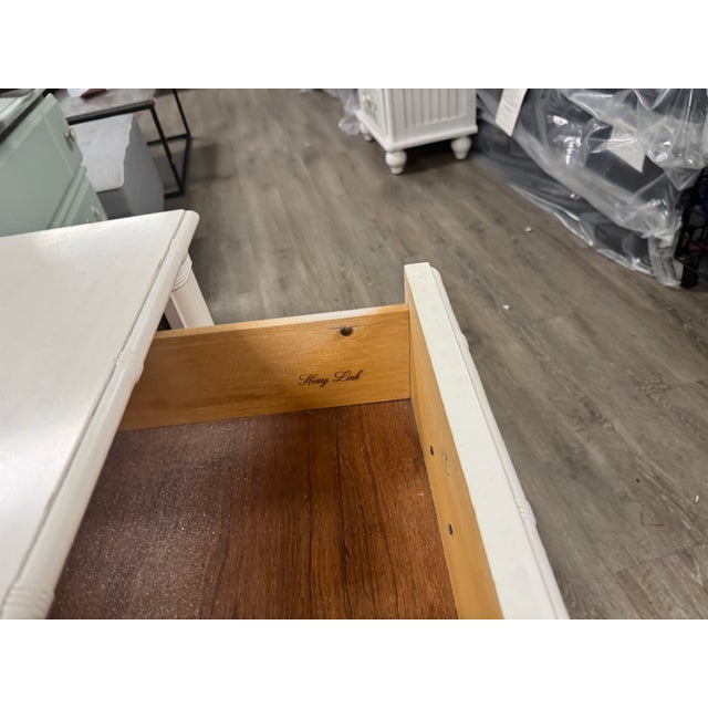 1980s Henry Link Sunburst Wicker and Faux Bamboo Triple Dresser For Sale - Image 9 of 9