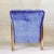 1920s Art Deco Blue Velvet Armchair in Beech Wood, France, 1920s For Sale - Image 5 of 14