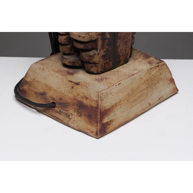 Ceramic Lamp by Bernard Rooke For Sale - Image 7 of 9
