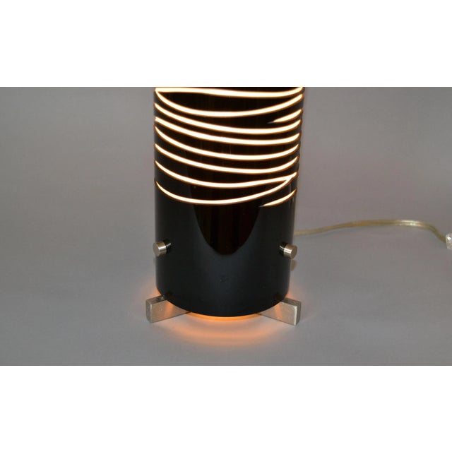 Modern Oggetti Luce Dune Due Black and Sand Hand Blown Table Lamp by Simona For Sale In Miami - Image 6 of 11