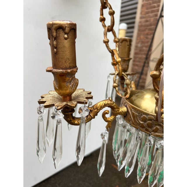 1980s 1980s Hot Air Balloon Crystal Chandelier For Sale - Image 5 of 8