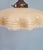 1920s Art Deco Pendant Light in Scalloped Yellow Opaline Glass with Uranium Glass, 1920 For Sale - Image 5 of 10