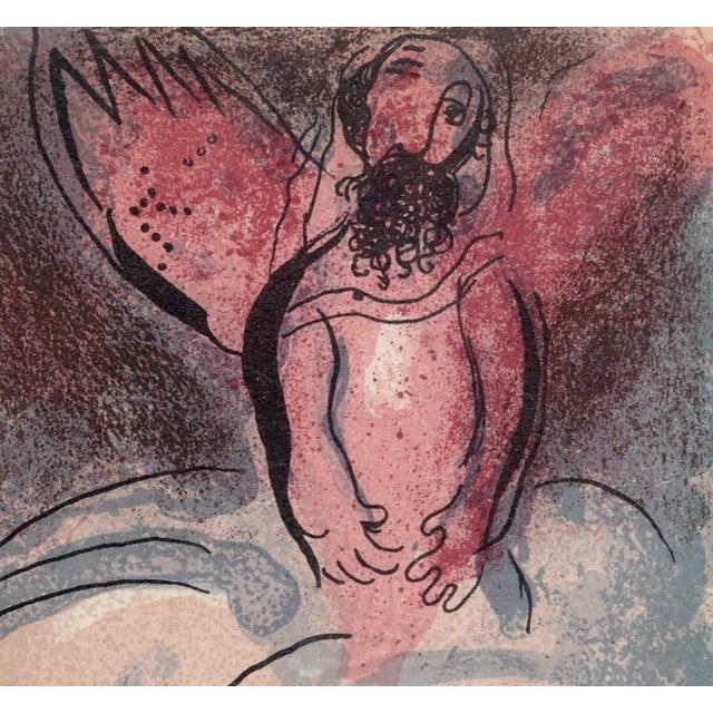 Marc Chagall, Sara et Abimélec, Nude, 1960, Original Lithograph For Sale - Image 7 of 9