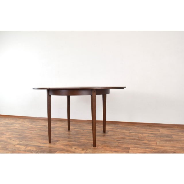Mid-Century Polish Oak Extendable Dining Table, 1960s For Sale - Image 6 of 14