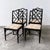 Height: 91 cm Width: 48 cm Depth: 52 cm Seat Height: approx. 48 cm A highly decorative set of four faux bamboo dining...