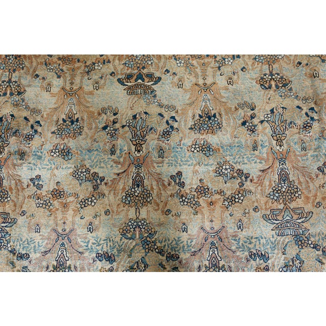 Textile High-quality Vintage Persian Kirman Handmade Wool Rug For Sale - Image 7 of 10