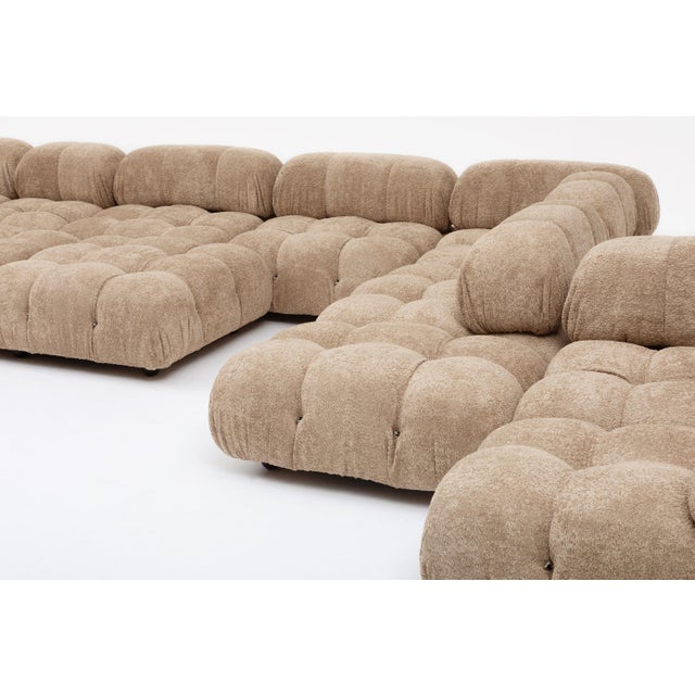 Textile Mario Bellini Camaleonda Modular Sectional for B&b Italia, 1970s, 15 Pieces, New Bouclé For Sale - Image 7 of 18