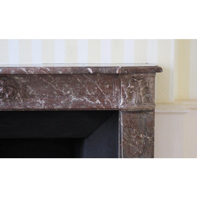 Stone Waldorf Astoria Rouge Royal Marble Mantel For Sale - Image 7 of 13