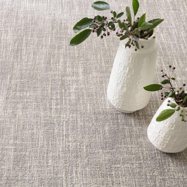 Contemporary Dash & Albert by Annie Selke Crosshatch Dove Grey Micro Hooked Wool Rug, 6' x 9' For Sale - Image 3 of 6