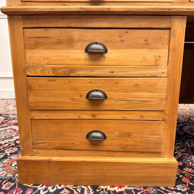 Large English Desk with Back Panel For Sale - Image 13 of 18