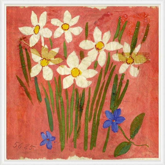 Printemps Perlee Art Print in White Frame by Paule Marrot For Sale