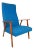 Scandinavian Modern High Back Armchair For Sale
