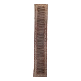 1930s Hand Knotted Runner Rug For Sale
