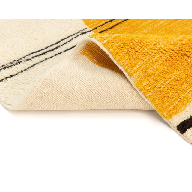 Art Deco Premium Hand-Knotted Moroccan Wool Rug | 10'4" X 6'4" | One of a Kind For Sale - Image 3 of 8