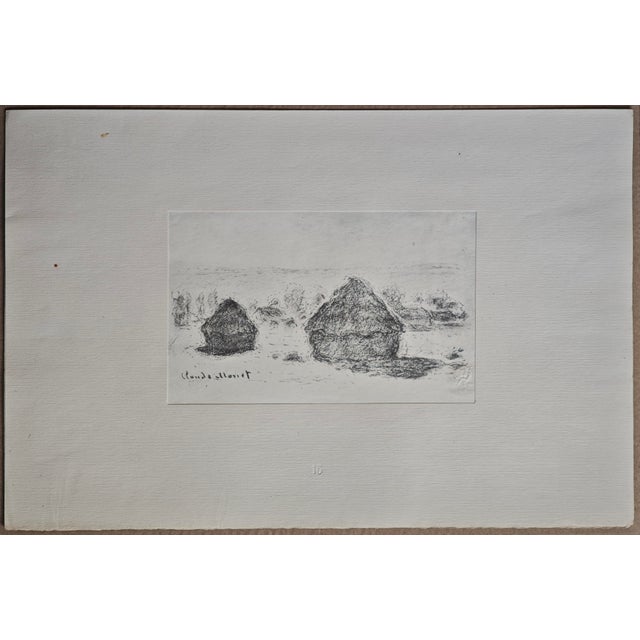 Paper After Claude Monet, Haystacks, 1918, Lithograph For Sale - Image 7 of 12