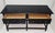 Ebony Antique Kittinger Two Drawer Ebonized Oak Jacobean Style Sideboard / Console Table For Sale - Image 8 of 12