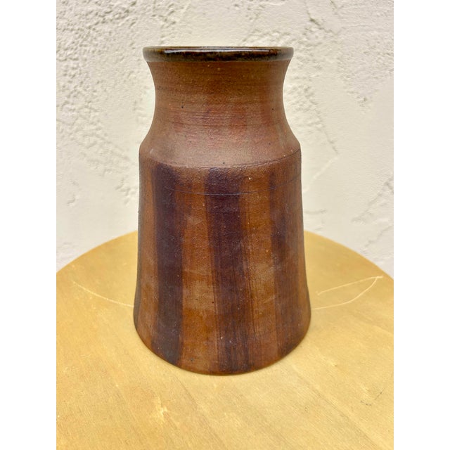 Signed Calder Mid-Century Modern Ceramic Vase For Sale - Image 10 of 11