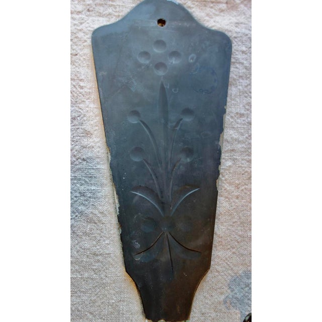 Venetian Art Deco Etched Mirrored Wall Sconces - a Pair For Sale - Image 9 of 14