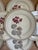 Asian Vintage Noritake Geranium Burgundy and Gray 10” Dinner Plates - Set of Nine (9) For Sale - Image 3 of 9