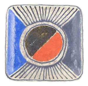 Vintage Rectangular Stoneware Bowl by Mari Simmulson for Upsala Ekeby, 1960s