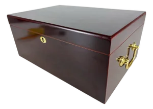 Vintage Mahogany Handcrafted Cigar Humidor