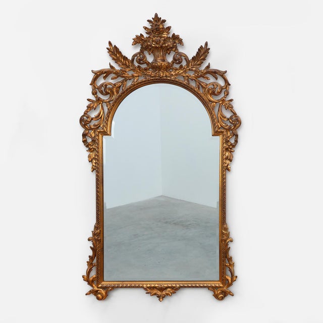 Large 20th Century Baroque Gilt Mirror by Deknudt, Belgium, 1960s For Sale - Image 12 of 12