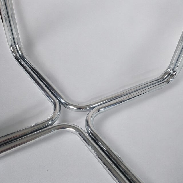 Vintage Chrome Tube Mid Century Modern Side Table For Sale In Dallas - Image 6 of 7