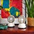 These white Eclisse lamps, emblematic of Italian design, were designed by Vico Magistretti in 1965 and produced by...