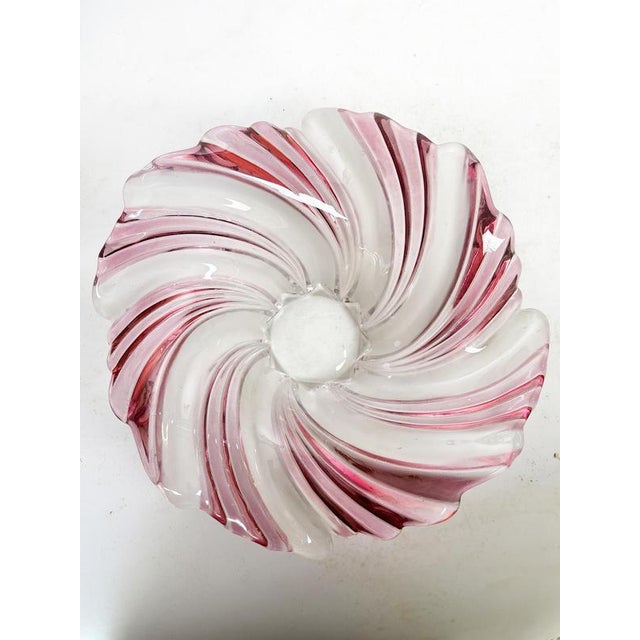 Vide Poche in Pink and White Glass, France, 1970 For Sale - Image 15 of 17