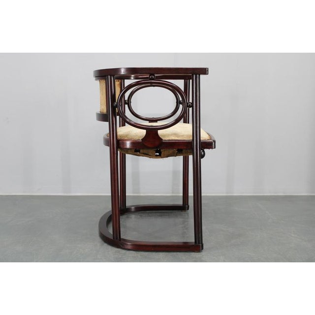 Art Nouveau Fledermaus Sofa and Armchair attributed to Josef Hoffmann for Fischel, 1890s, Set of 2 For Sale - Image 18 of 18