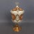 Murano Glass Vase or Centerpiece with Lid in Pure Gold and Floral Decor, 1950s For Sale - Image 4 of 16