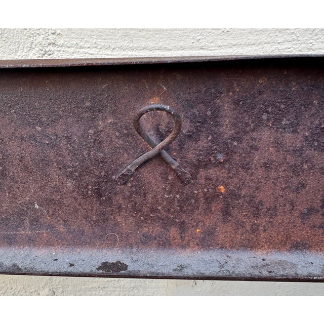 Metal Vintage Italian Rustic Metal Oversized Picture Frame For Sale - Image 7 of 12