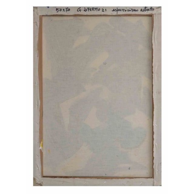 Contemporary Giorgio Lo Fermo, Black Painting, Original Oil on Canvas, 2021 For Sale - Image 3 of 5