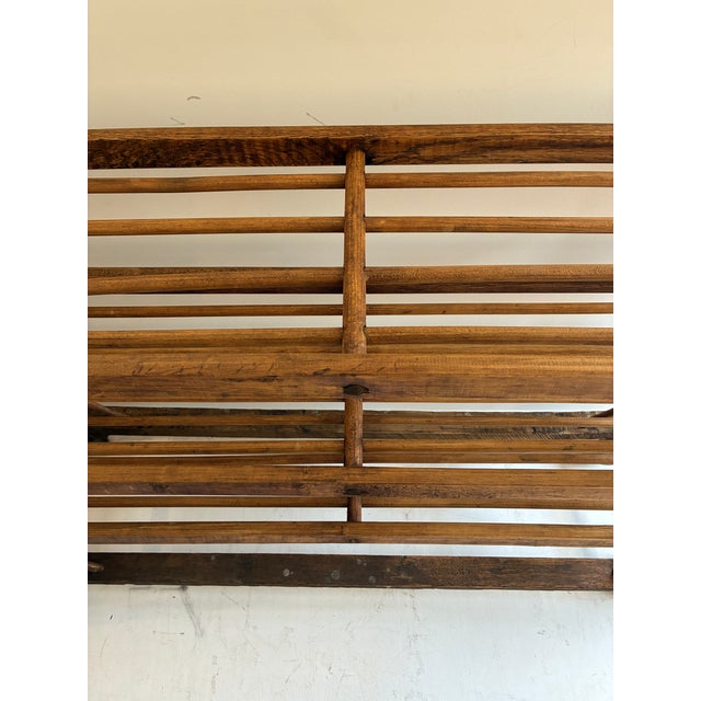 Late 19th Century Vintage, Rustic Wooden Shoe Rack For Sale - Image 5 of 15