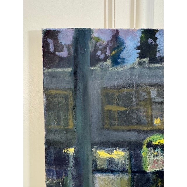 Textile Moody Maximalist European Cityscape Still Life Oil Painting on Canvas For Sale - Image 7 of 14