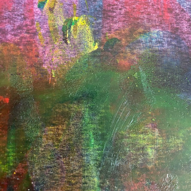 2020s Abstract Oil and Watercolor Painting, 2021 For Sale - Image 5 of 6