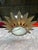 1950s Spanish Gilt Metal Ceiling Fixture With Feathered Leaves For Sale - Image 5 of 11